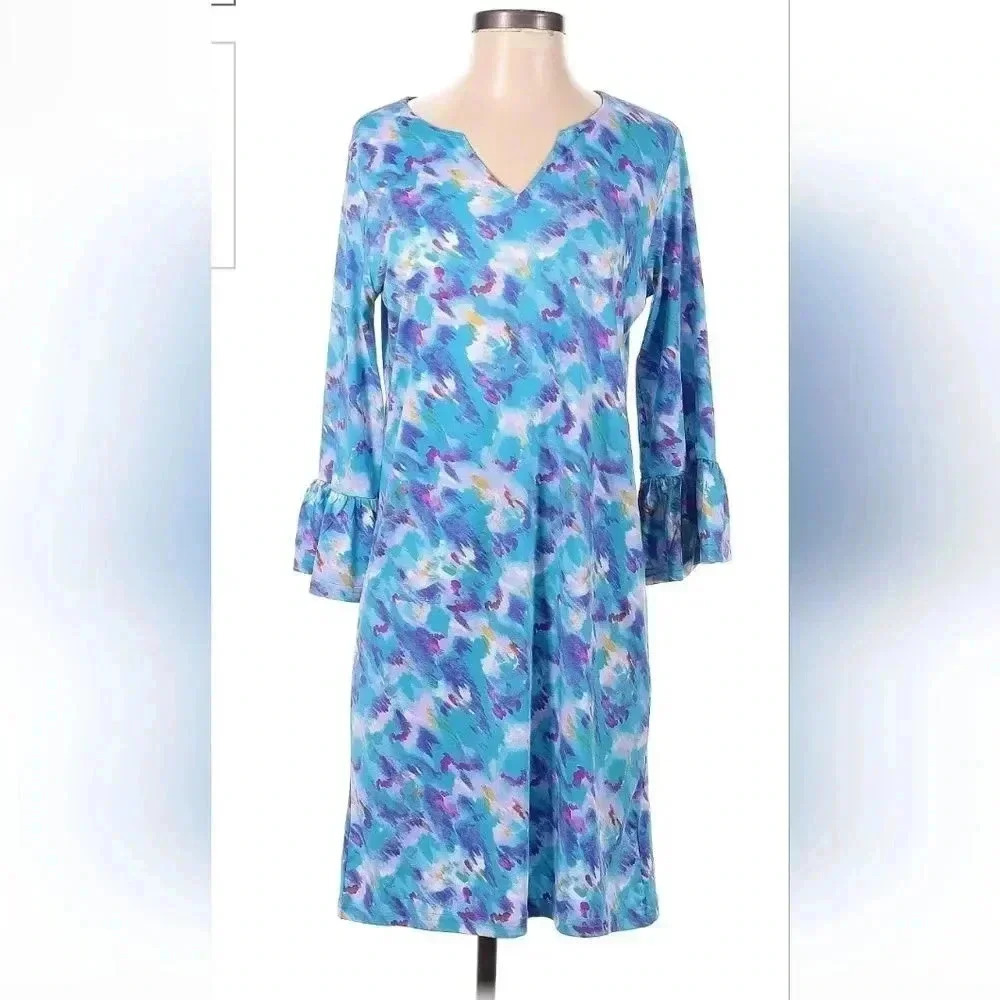 Caribbean Joe V Neck Dress - Picture 2 of 6